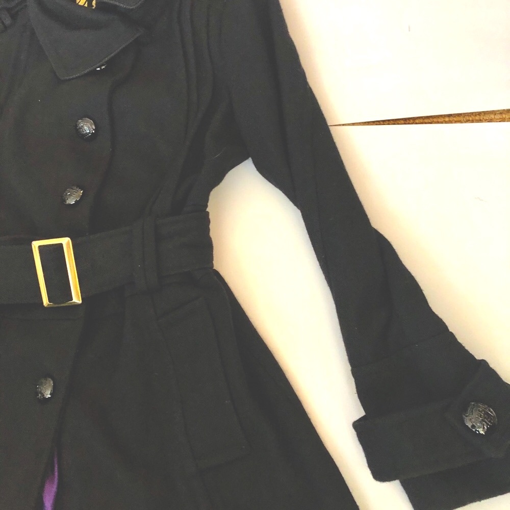 B&B Couture wool belted  jacket/coat - Picture 4 of 7